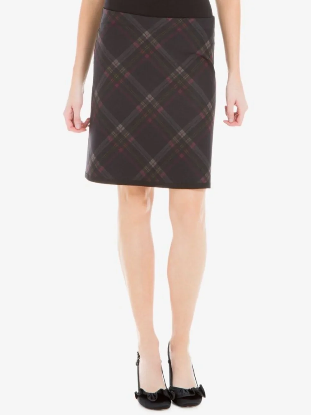 Max Studio Womens London Diamond Print Skirt